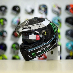 Mũ Fullface EGO E81 Đen Bóng + Dán Tem Decal Shark Race Pro Lorenzo FREESHIP