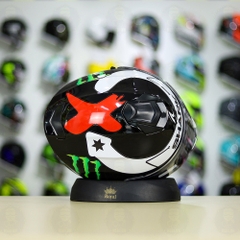 Mũ Fullface EGO E81 Đen Bóng + Dán Tem Decal Shark Race Pro Lorenzo FREESHIP