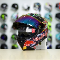 Mũ Fullface EGO E81 Đen Bóng + Dán Tem Decal Shoei M93 Water Color FREESHIP