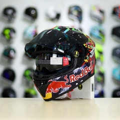 Mũ Fullface EGO E81 Đen Bóng + Dán Tem Decal Shoei M93 Water Color FREESHIP