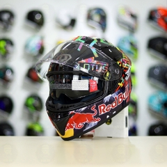 Mũ Fullface EGO E81 Đen Bóng + Dán Tem Decal Shoei M93 Water Color FREESHIP