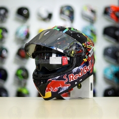 Mũ Fullface EGO E81 Đen Bóng + Dán Tem Decal Shoei M93 Water Color FREESHIP