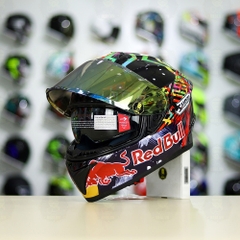 Mũ Fullface EGO E81 Đen Bóng + Dán Tem Decal Shoei M93 Water Color FREESHIP