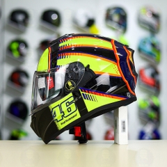 Mũ Fullface EGO E81 Đen Bóng + Dán Tem Decal AGV SOLELUNA FREESHIP