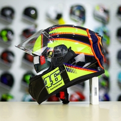 Mũ Fullface EGO E81 Đen Bóng + Dán Tem Decal AGV SOLELUNA FREESHIP