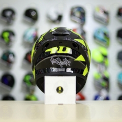 Mũ Fullface EGO E81 Đen Bóng + Tem Decal AGV SOLELUNA 2018 FREESHIP