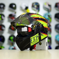 Mũ Fullface EGO E81 Đen Bóng + Dán Tem Decal AGV SOLELUNA FREESHIP