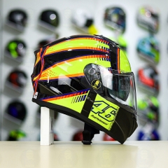 Mũ Fullface EGO E81 Đen Bóng + Dán Tem Decal AGV SOLELUNA FREESHIP