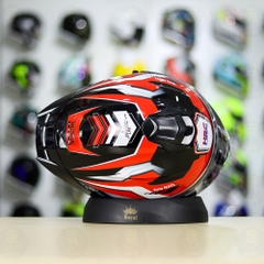 Full Combo Mũ EGO E81 Tem Decal Honda Sonic Trắng Đỏ FREESHIP