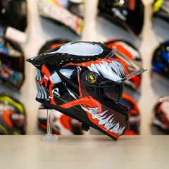 Mũ Fullface EGO E81 Đen Bóng + Tem VENOM V2 FREESHIP