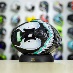 Mũ Fullface EGO E81 Đen Bóng + Dán Tem Decal Venom V2 Độc Tố FREESHIP