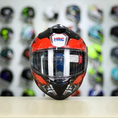 Mũ EGO E81 Đen Bóng + Dán Tem Decal Honda WINNER Xám Đỏ FREESHIP