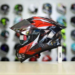 Mũ Fullface EGO E81 Đen Bóng + Tem Honda WINNER Xám Đỏ FREESHIP