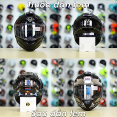 Tem Decal Honda Winner Xám Đen Cho Yohe 978 plus & Roc 01 - Không Nón - FREESHIP