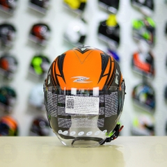 Mũ 3/4 Zeus 205 T1 Cam Camo Nhám FREESHIP