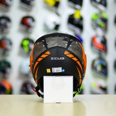 Mũ 3/4 Zeus 205 T1 Cam Camo Nhám FREESHIP