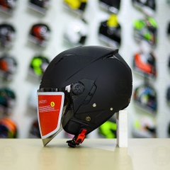 Mũ 3/4 Zeus 205 Đen Nhám FREESHIP