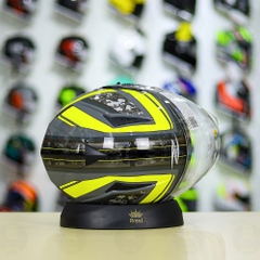 Mũ 3/4 Zeus 205 Camo Vàng Bóng FREESHIP