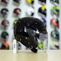 Mũ 3/4 Zeus 205 Đen Bóng FREESHIP