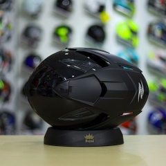 Mũ 3/4 Zeus 613B Đen Bóng FREESHIP