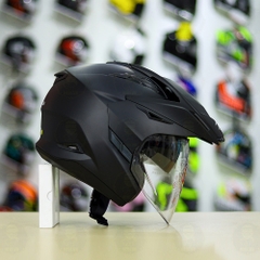 Mũ 3/4 Zeus 613B Đen Nhám FREESHIP