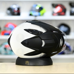 Mũ 3/4 Zeus 613B Trắng Bóng Freeship