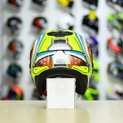 Combo Mũ 3/4 ZEUS 613b Vàng Cam Xanh Độ Khóa Chống Trộm