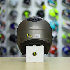 Mũ 3/4 Zeus 613B Xám Nhám FREESHIP