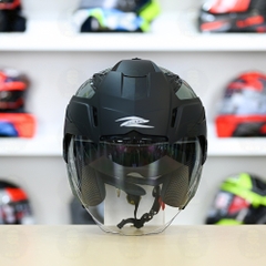 Mũ 3/4 Zeus 613B Xi Măng Bóng-Freeship