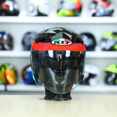 Nón 3/4 2 kính KLT VENOM Espargaro Fuxia FREESHIP