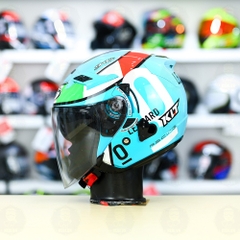 Nón 3/4 2 kính KLT VENOM LEOPARD FREESHIP