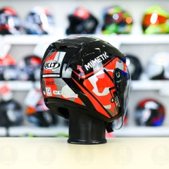 Nón 3/4 2 kính KLT VENOM MINETIC Đỏ FREESHIP