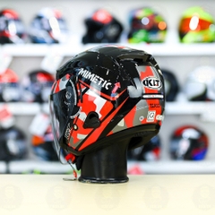 Nón 3/4 2 kính KLT VENOM MINETIC Đỏ FREESHIP