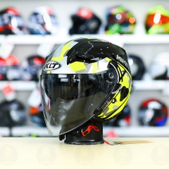 Nón 3/4 2 kính KLT VENOM MINETIC Vàng FREESHIP