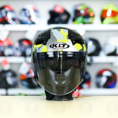 Nón 3/4 2 kính KLT VENOM MINETIC Vàng FREESHIP