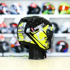 Nón 3/4 2 kính KLT VENOM MINETIC Vàng FREESHIP