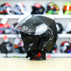 Nón 3/4 2 kính KLT VENOM Xám Nhám FREESHIP