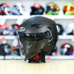 Nón 3/4 2 kính KLT VENOM Xám Nhám FREESHIP