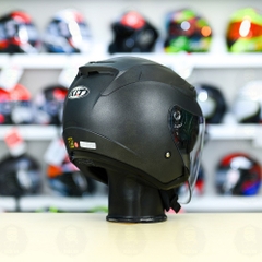 Nón 3/4 2 kính KLT VENOM Xám Nhám FREESHIP