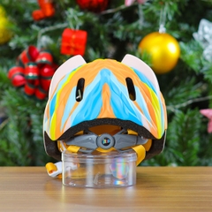 Nón Bảo Hiểm Cho Bé KIDS Unicorn 3D Siêu Cute Màu Cam Nhạt