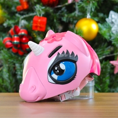 Nón Bảo Hiểm Cho Bé KIDS Unicorn 3D Siêu Cute Màu Hồng
