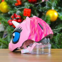 Nón Bảo Hiểm Cho Bé KIDS Unicorn 3D Siêu Cute Màu Hồng