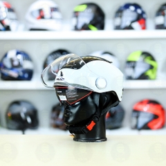 Nón 1/2 Falcon BEE Trắng Bóng FREESHIP