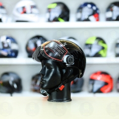 Nón 1/2 Falcon F09 Đen Bóng FREESHIP