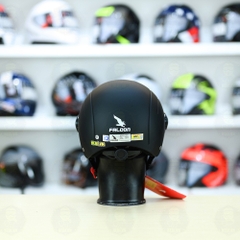 Nón 1/2 Falcon F09 Đen Nhám FREESHIP