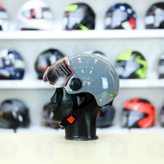 Nón 1/2 Falcon F09 Xi Măng Bóng FREESHIP