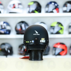 Nón 1/2 Falcon F10 Đen Nhám FREESHIP