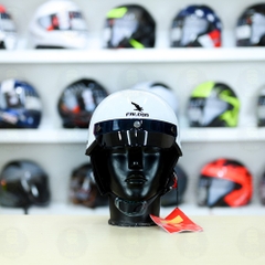 Nón 1/2 Falcon F10 Trắng Bóng FREESHIP