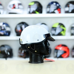 Nón 1/2 Falcon F10 Trắng Bóng FREESHIP