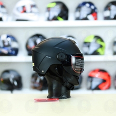 Nón 1/2 Falcon F19 Đen Nhám FREESHIP